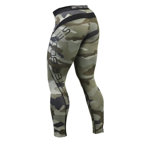 Better Bodies - Camo Long Tights - Green