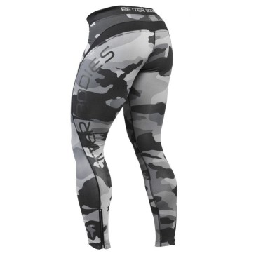 Better Bodies - Camo Long Tights - Grey 