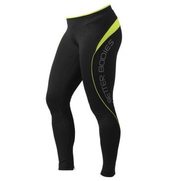 Better Bodies - Fitness Long Tights - Black/lime