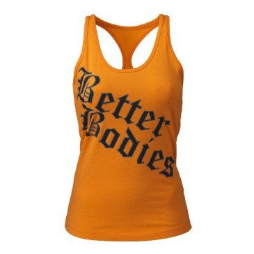 Better Bodies - Printed T-back, Bright orange