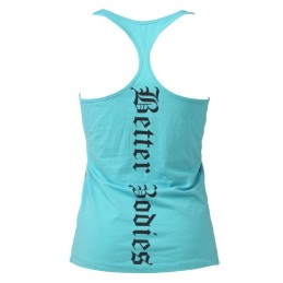 Better Bodies - Printed T-back - Aqua blue