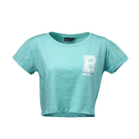 Better Bodies Cropped tee, Light Aqua