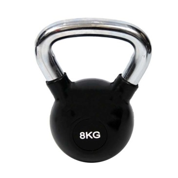 Ketllebell Χρωμίου με Επένδυση από Λάστιχο 8kg | 31.90€ | MuscleBody.gr