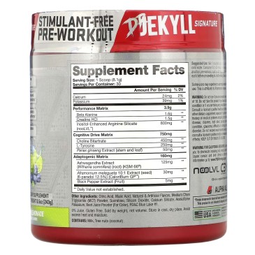 Dr.Jekyll Stimulant Free 225gr | 34.90€ | MuscleBody.gr