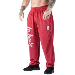 Body Pants Stone Wash Red - MuscleBody.gr