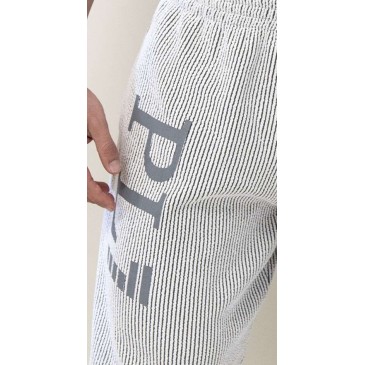 Baggy Pants White Ice with Logo (MPN 106) - MuscleBody.gr