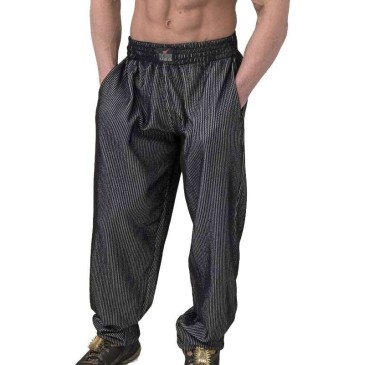 Baggy Pants Black w/ White - MuscleBody.gr