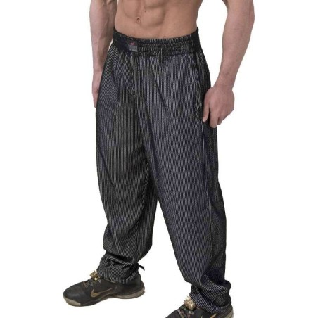 Baggy Pants Black w/ White - MuscleBody.gr