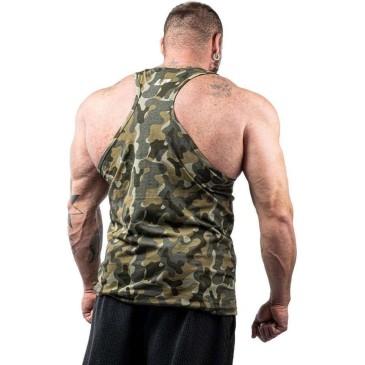 Tanktop LpLimits Green Camo Heavy Jersey | Musclebody.gr