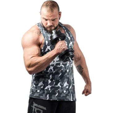 Tanktop LpLimits Grey Camo Heavy Jersey | Musclebody.gr