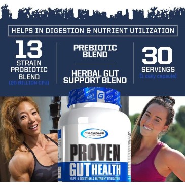 Gaspari Nutrition Proven Gut Health 30caps | MuscleBody.gr