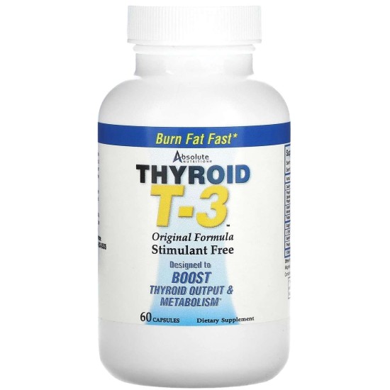 Absolute Nutrition Thyroid T-3 Original Formula 60caps