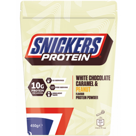 Snickers Hi Protein Powder White Chocolate 450gr | MuscleBody.gr