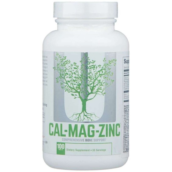 Universal Nutrition Calcium Zinc Magnesium 100tabs