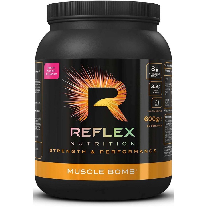 Reflex Muscle Bomb 600gr (with caffeine) | MuscleBody.gr