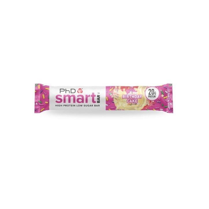 PhD Smart Bar Birthday Cake 64gr| 2.50€ | Μπάρες-Σνακς | MuscleBody.gr