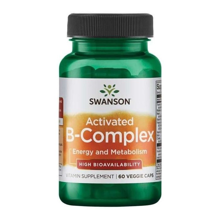 Swanson Activated B-Complex 60 Veggie Caps | MuscleBody.gr