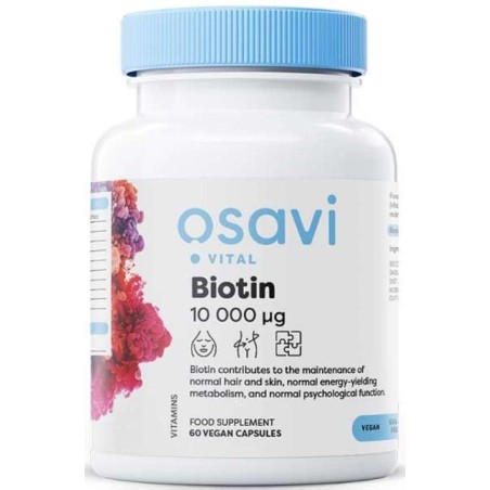 Osavi Biotin 10.000mg 60vcaps | MuscleBody.gr