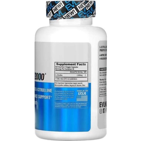 EVL Nutrition L-Citrulline2000 90vcaps