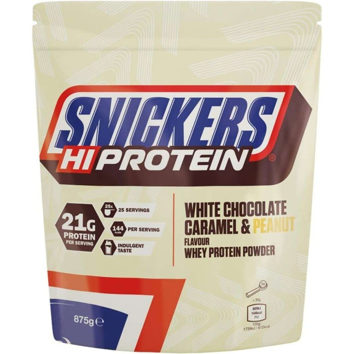 Snickers Hi Protein Powder White Chocolate 875gr | MuscleBody.gr