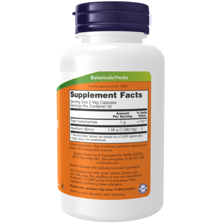 Now Foods Hawthorn Berry 540mg-100vcaps