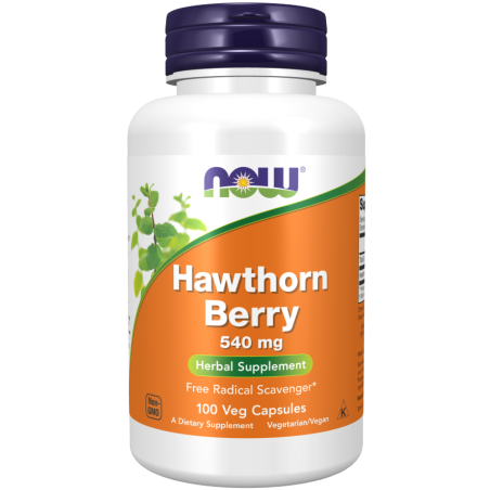 Now Foods Hawthorn Berry 540mg-100vcaps | MuscleBody.gr