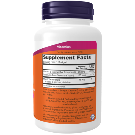 Now Foods E-400iu & Selenium 100softgels