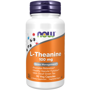 NOW Theanine 100mg 90vcaps | MuscleBody.gr