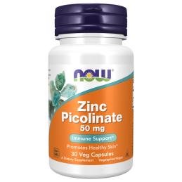 Now Foods Zinc Picolinate 50mg 60vcaps | MuscleBody.gr