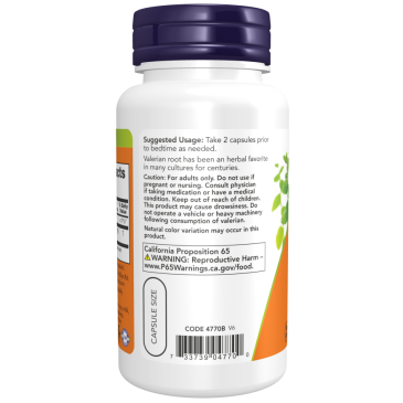 NOW Foods Valerian Root 500 mg /100 caps | MuscleBody.gr