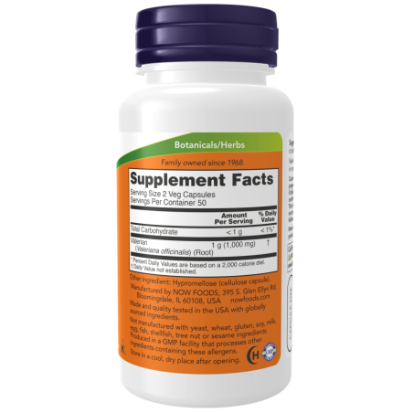 NOW Foods Valerian Root 500 mg /100 caps