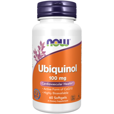 NOW Ubiquinol 100mg 60softgels | MuscleBody.gr