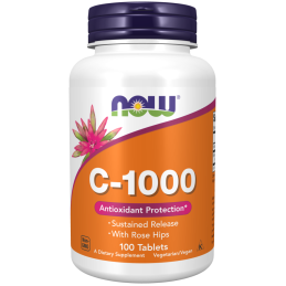 Now Foods - C1000 Vitamin 100tabs  Rose Hips | MuscleBody.gr