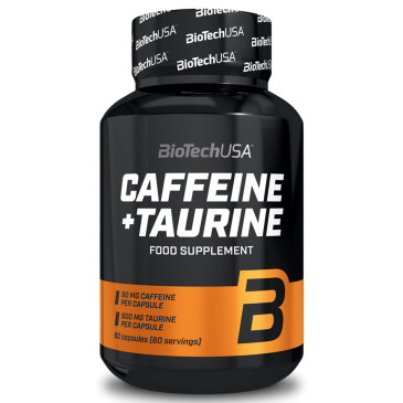 Biotech Caffeine + Taurine 60caps | 10.90€ | Biotech | MuscleBody.gr