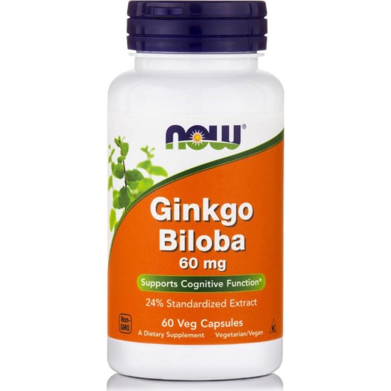 NOW Foods - Ginkgo Biloba 60mg/60 vcaps