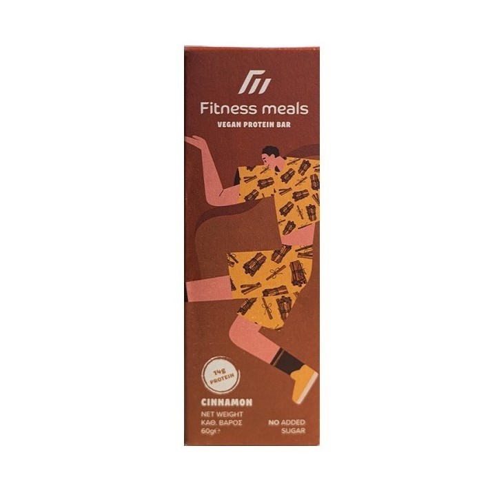 Vegan Protein Bar Cinnamon 60gr | MuscleBody.gr