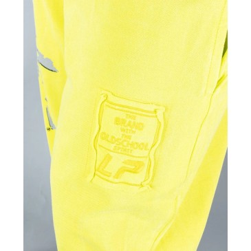 Body Pants LpLimits Stonewashed Jersey Pique Yellow | Musclebody.gr