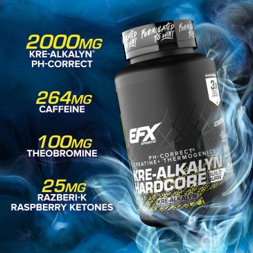 EFX Kre-Alkalyn Hardcore 120caps | MuscleBody.gr