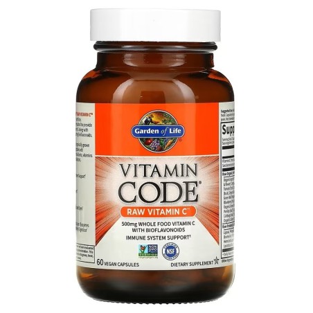Garden of Life Vitamin Code Raw Vitamin C 500mg 60vcaps